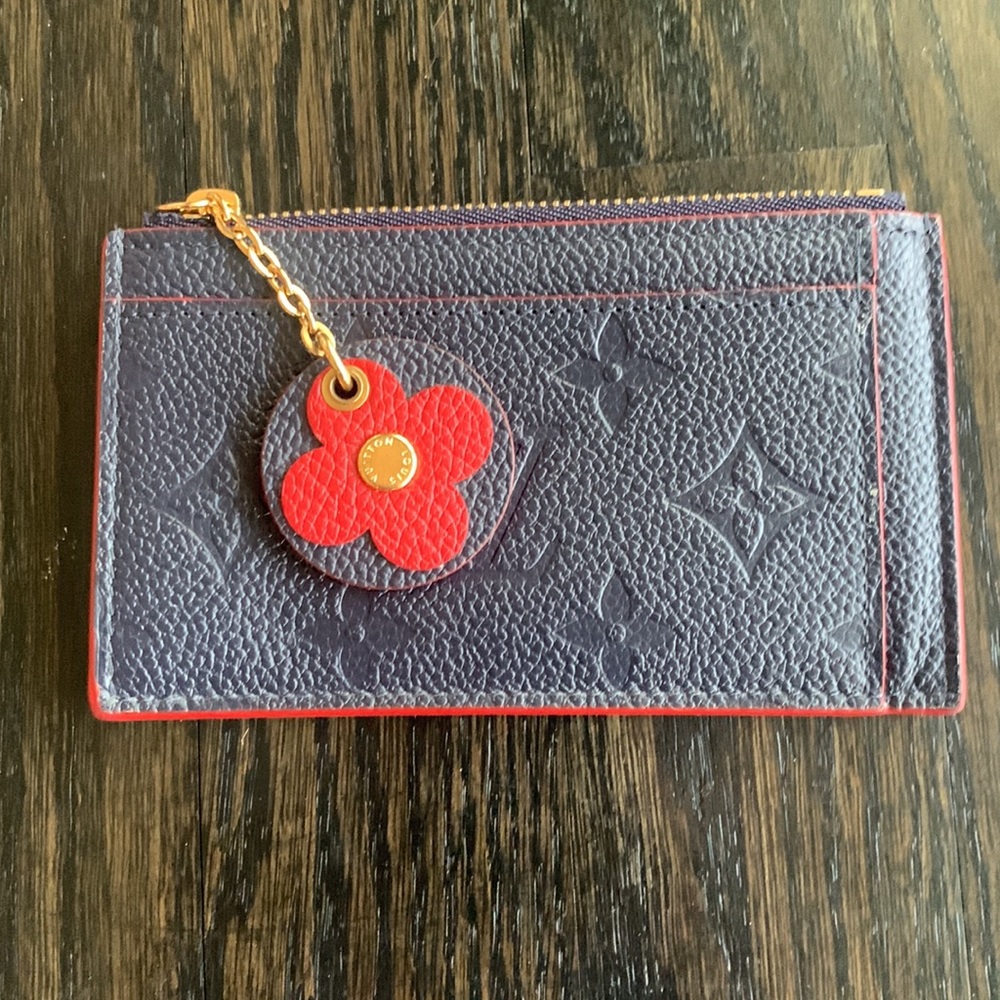 Louis Vuitton Empreinte Blooming Flowers Card Case Key Case Wallet Marine Rouge - Picture 4 of 16